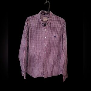 Brooks Brothers Man's Long Sleeves Botton Up Shirt Size XL